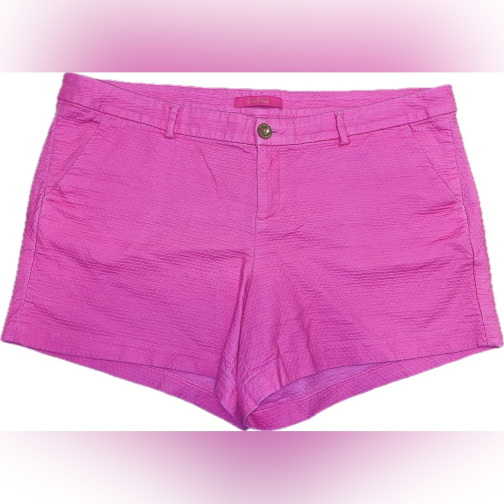 Lilly Pulitzer Royal Pink Wave The Callahan Short | Size 16